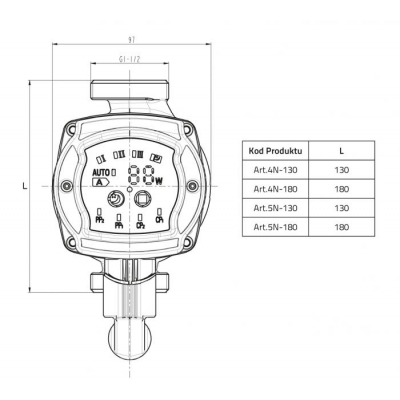 DIAMOND Elektroniczna pompa do CO NEW RS 25/40 180